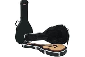 Gator Cases Deluxe Molded Case for Taylor GS Mini Acoustic Guitar, (GC-GSMINI)