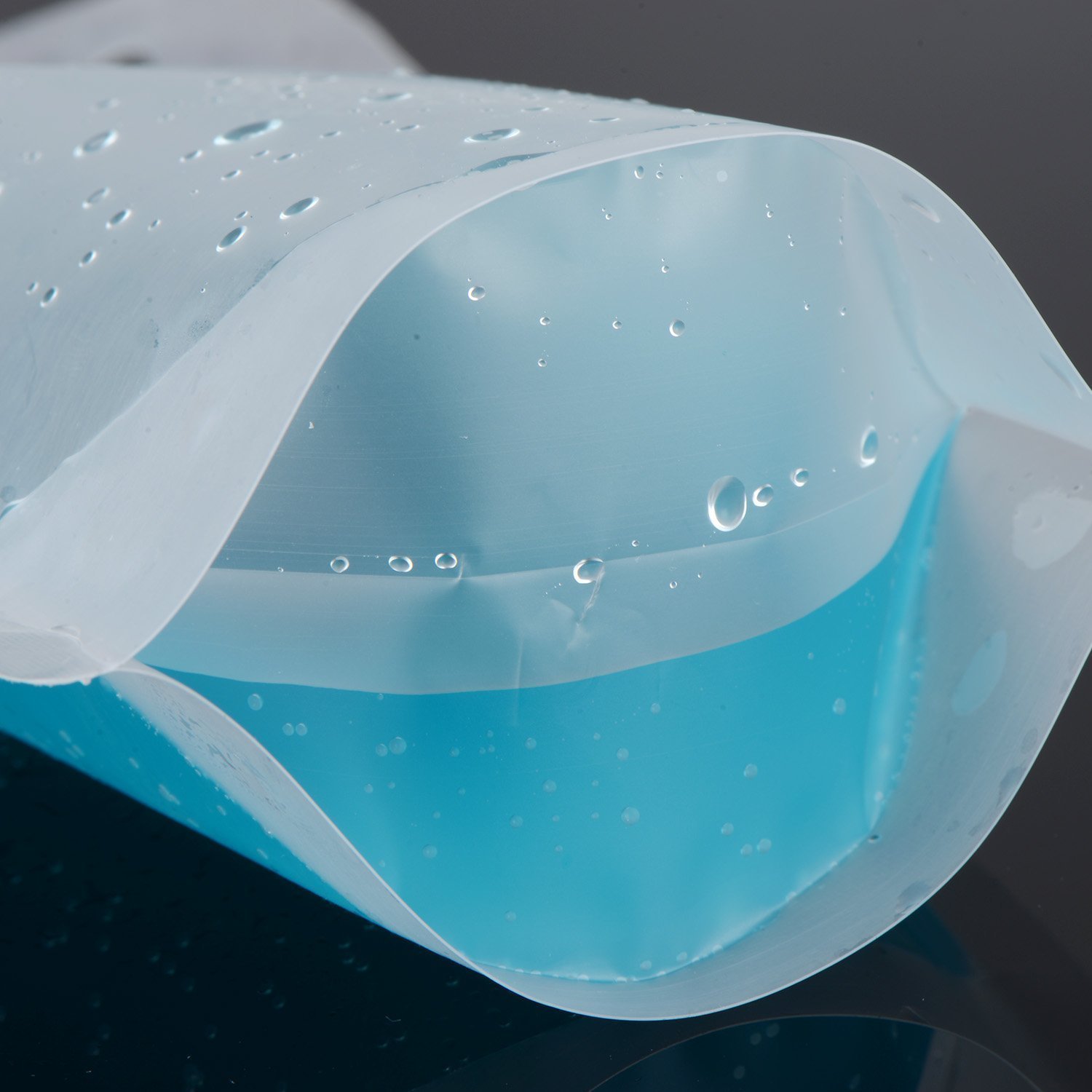 Beverage Pouch with Plastic Straw 50 Set per Pack Hand-held Clear Frosted Reclosable Zipper Stand Up Juice Drink Bag