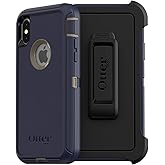 OtterBox DEFENDER SERIES SCREENLESS Case Case for iPhone Xs & iPhone X - Retail Packaging - DARK LAKE (CHINCHILLA/DRESS BLUES)