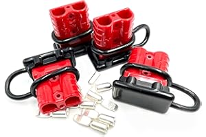 4 Sets 50A 6-10 Gauge Battery Quick Connector Disconnect Wire Harness Plug, Battery Cable Quick Connect Disconnect Plug for 1