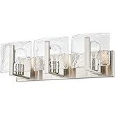 Golden Lighting 3164-BA3 PW-HWG Aenon - 3 Light Bath Vanity-6.75 Inches Tall and 21.75 Inches Wide, Finish Color: Pewter