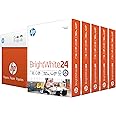HP Printer Paper | 8.5 x 11 Paper | BrightWhite 24 lb | 5 Ream Case - 2500 Sheets |100 Bright | Made in USA - FSC Certified | 203000C