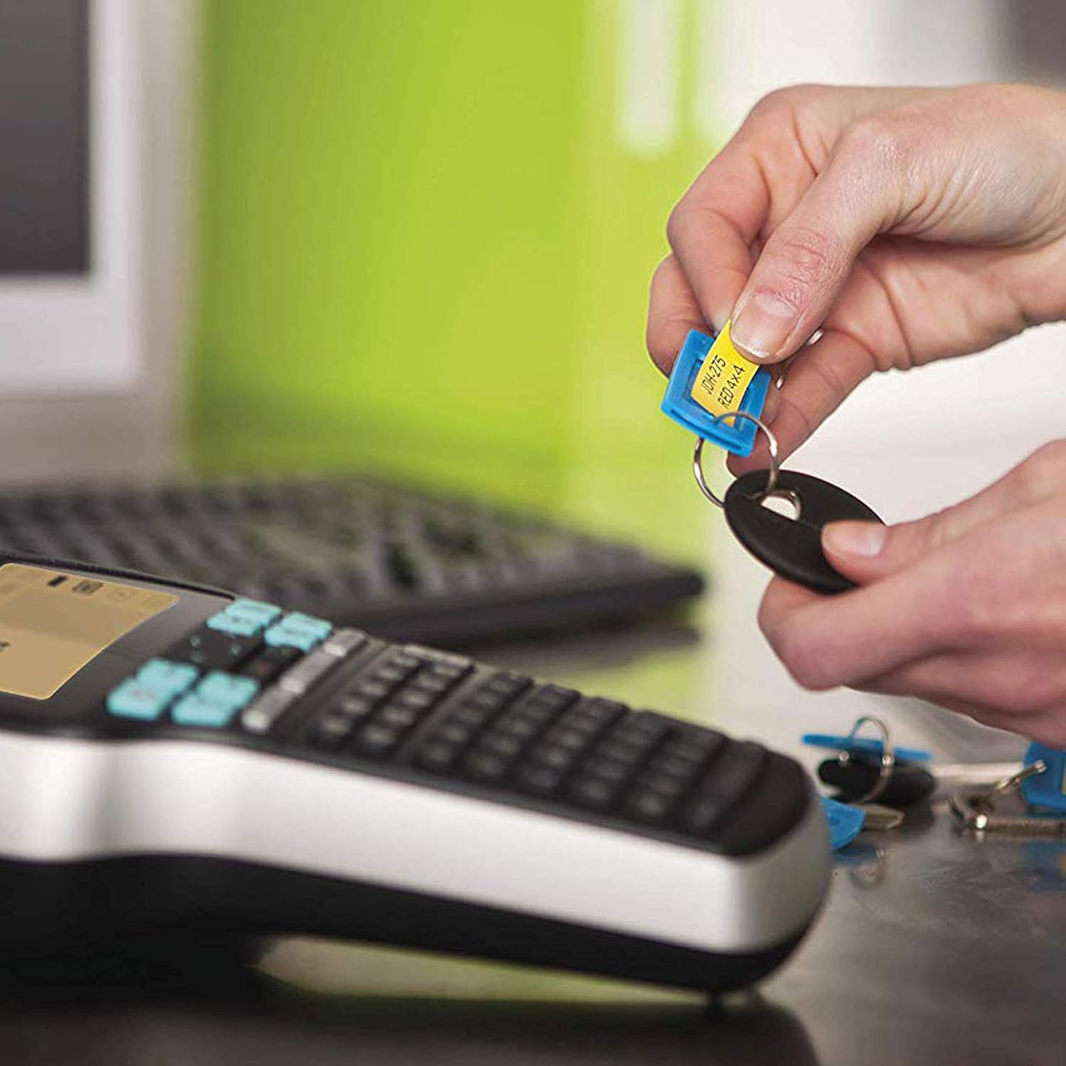 DYMO Label Maker with Adapter | LabelManager 420P High-Performance Label Maker, Rechargeable, PC and Mac Connectivity, Bright Backlit Display, Easy-to-Use, Portable, For Home & Office Organization : Office Products