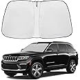 Front Windshield Sunshade fit for Jeep Grand Cherokee 2014-2025 UV Ray Reflector Foldable Car Shade Automotive Windshield Sunshades Jeep Grand Cherokee Windshield Sun Shade |Keeps Your Vehicle Cool|