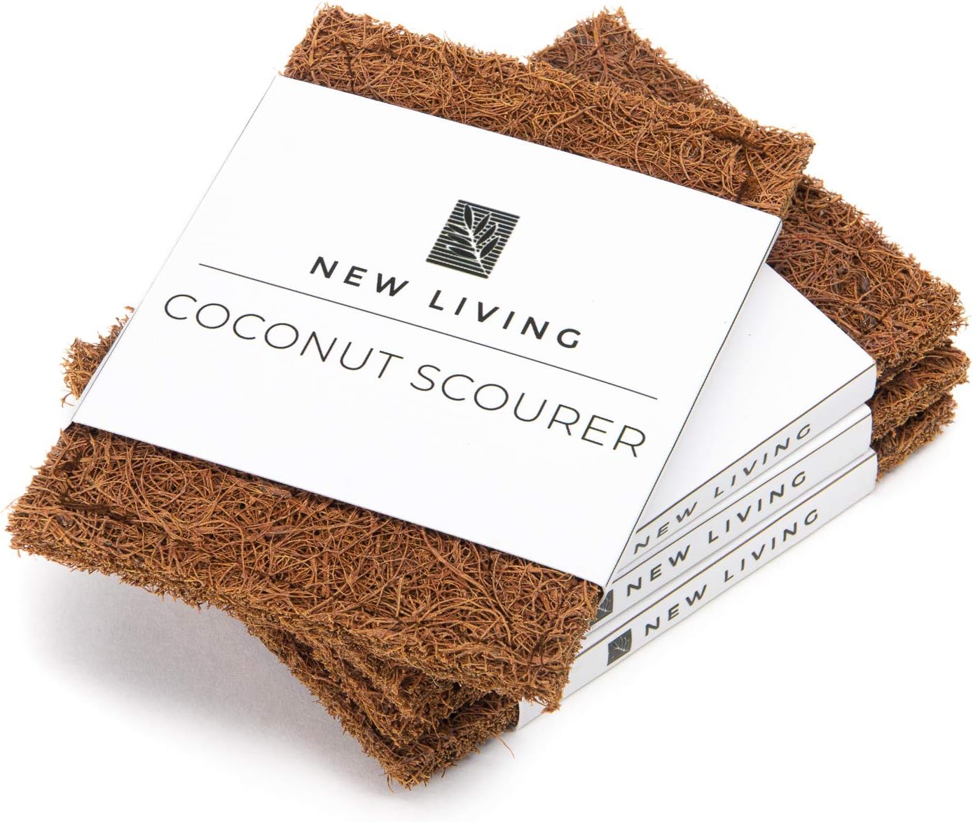 Coconut Scourer x 8, Brown, 8 Count (Pack of 1)