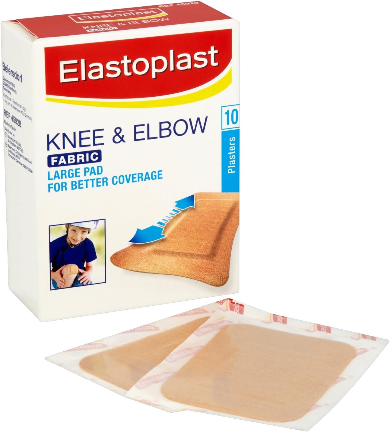 Elastoplast Flexible XL Fabric Plasters (10 x 10 Pieces), Extra Large Wound Pad, Breathable - Image 4
