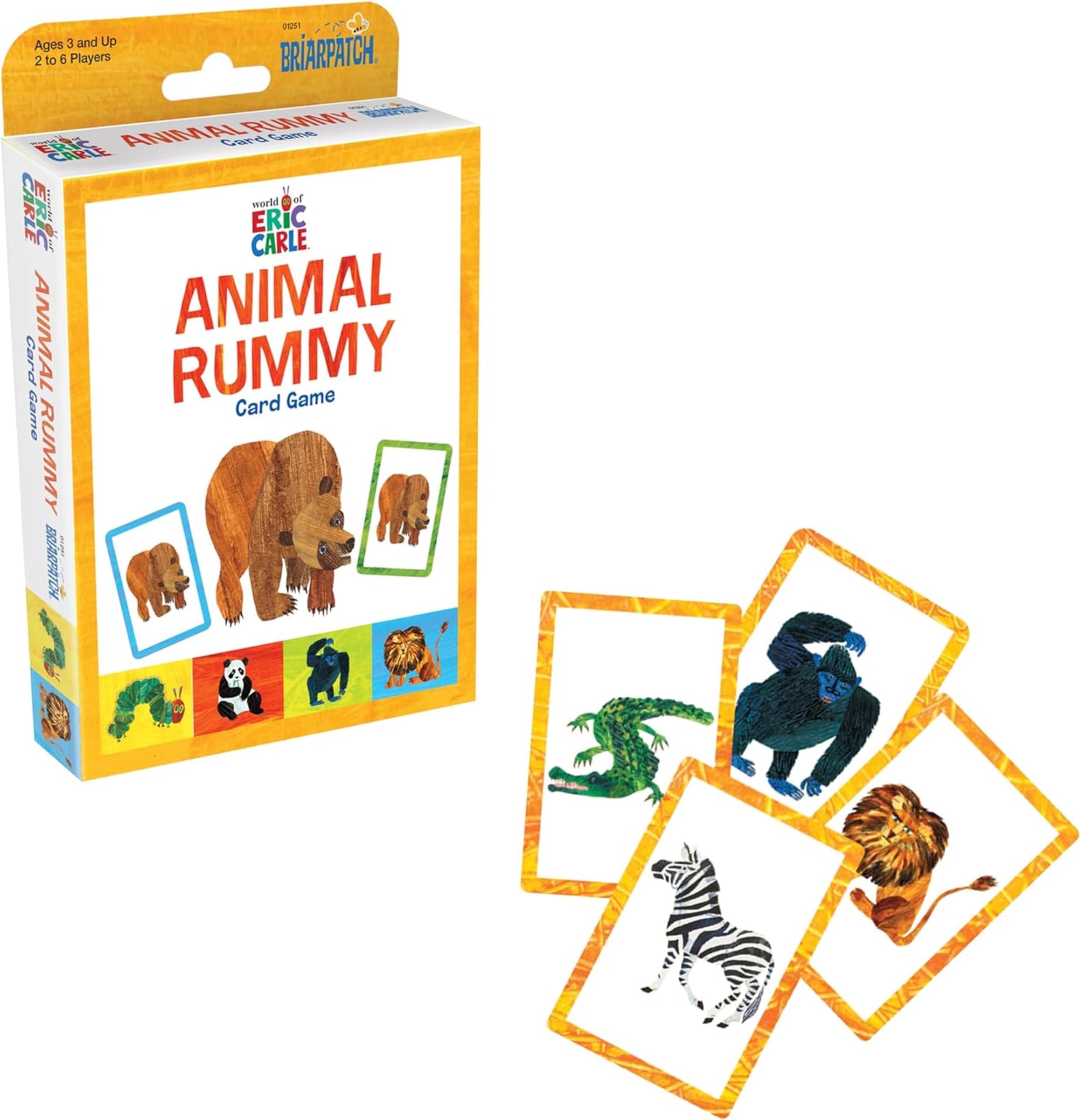 Briarpatch | The Very Hungry Caterpillar Animal Rummy Card Game, Ages 3+