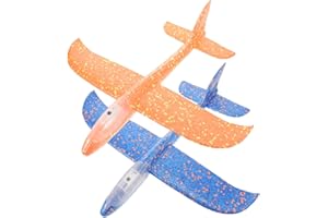 BESPORTBLE Electric Foam Glider Plane Toy for Kids Lightweight Flying Airplane Motor 2pcs Battery Included Suitable for Indoo