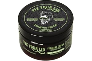 Fix Your Lid Forming Cream 3.75 oz Medium Hold Hair Cream For Men - Mens Hair Gel Medium Shine - All Day Hold Styling Cream For All Hairstyles - Easy To Wash Out