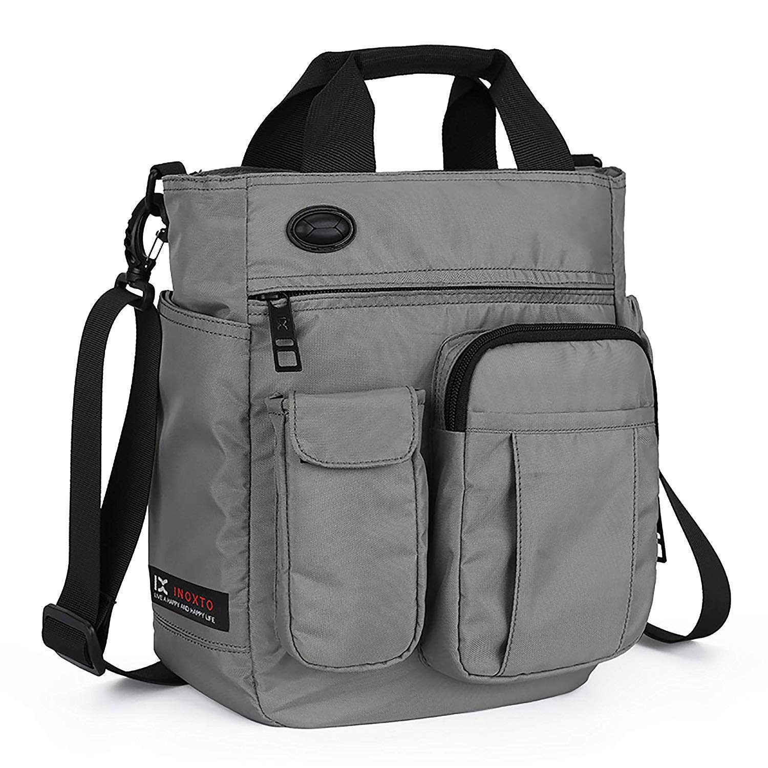 AlwaySky Crossbody Messenger Bag, Multifunctional Shoulder Bag, Laptop Bag for for Men and Women Sport Travel Business (Gray)