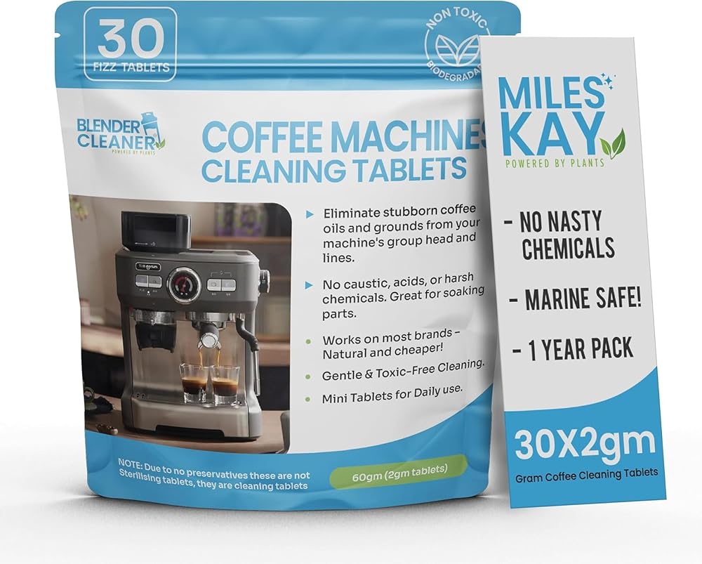 Miles Kay Sage & Breville Coffee Cleaning Tablets 30 Pack 2g Natural Formula