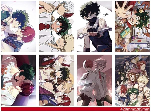 Amazon Bowinr アニメポスター 8枚セット My Hero Academia 東京喰種 ソードアートオンライン 仕事の細胞 カードキャプターサクラ バイオレット Evergarden No Fading アートプリントポスター Normal Rwbpzh37f6393 アニメ 萌えグッズ 通販