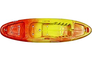 PERCEPTION KAYAKS Perception Zip 9.5 | Sit on Top Kayak for All-Around Fun | Stable and Fast | Rear Storage with Tie Downs | 9' 6"