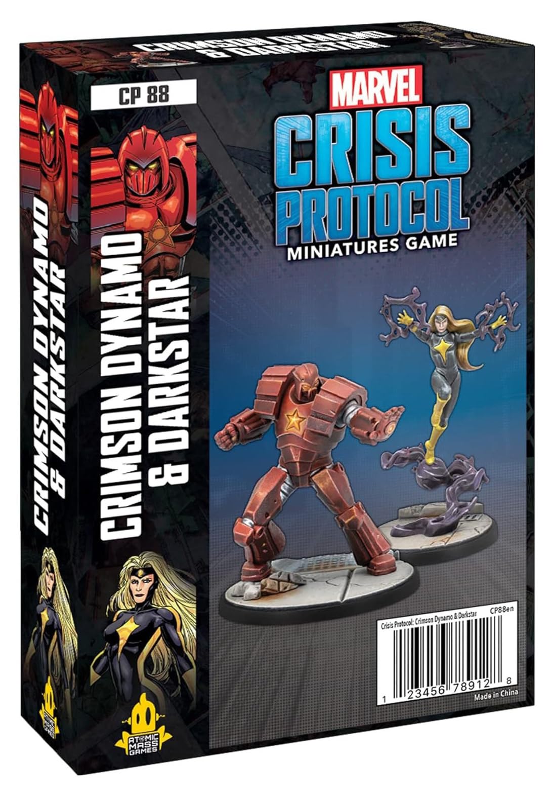 Atomic Mass Games Crimson Dynamo & Dark Star: Marvel Crisis Protocol Miniatures Game Ages 14+ 2 Players 45 Minutes Playing Time, FFGCP88