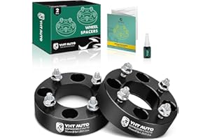 YHTAUTO 4X110mm Wheel Spacers 1.5 Inch Fits Honda, Suzuki, Can-Am, Bombardier, Kawasaki, Yamaha, Grizzly, King Quad, Foreman Tire Spacers w/ M10x1.25 Studs, 74mm Hub Bore 4 Lug 2PCS Black Adapters