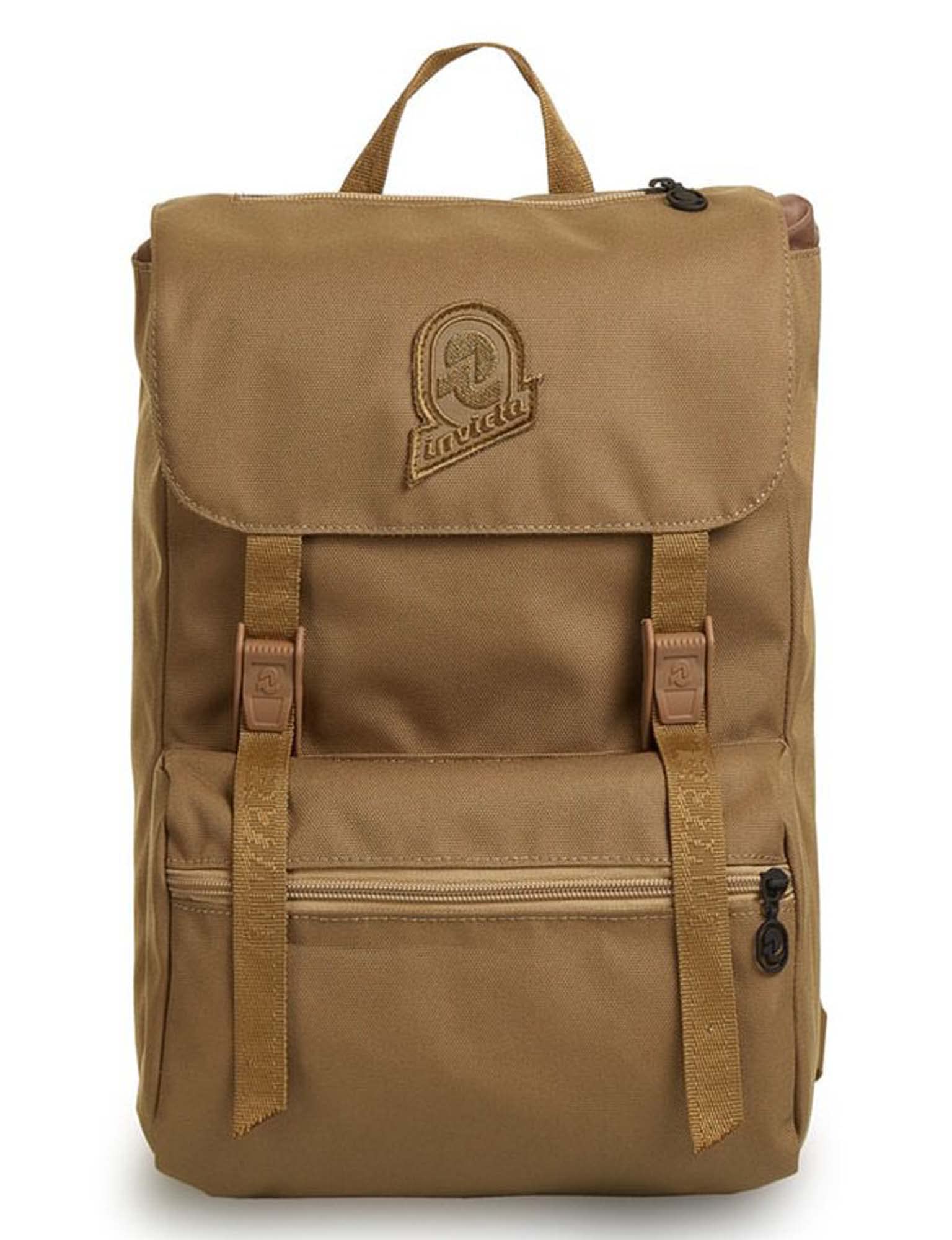 Invicta Backpack, JOLLY SOLID S Knapsack, Casual Daypack, Unisex, For Office, Day Trips & Commuting, For School, Sport, Free Time, Italian Design, beige
