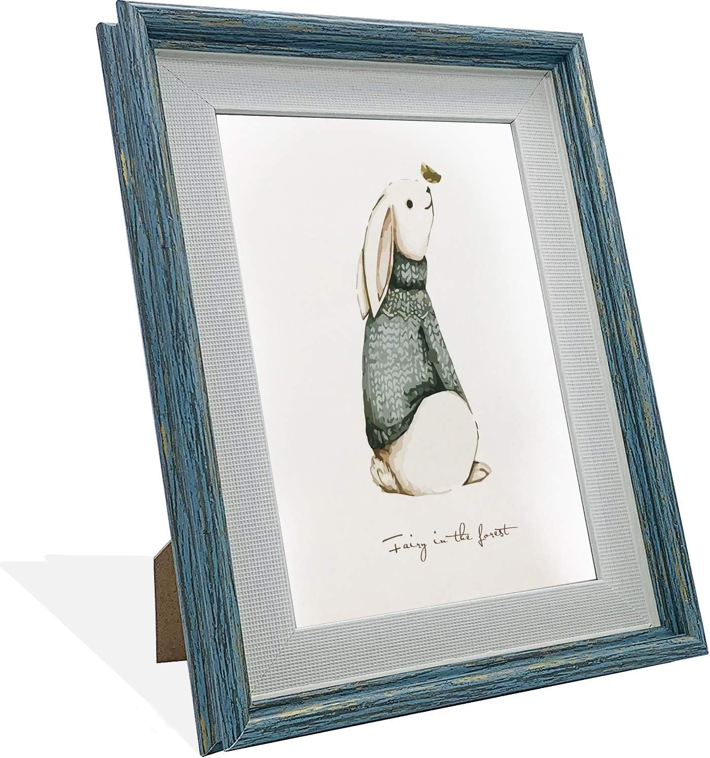 Amazon Com Aoubate 4 X6 Photo Picture Frames With High Definition Glass Table Top Display And Wall Mounting Make Of Resin Retro Blue