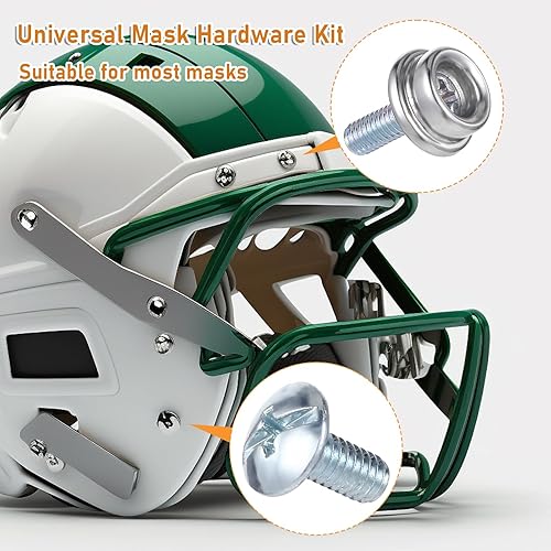 Yuanchu 24 Pcs Football Helmet Repair Kit, Stainless Steel Hockey