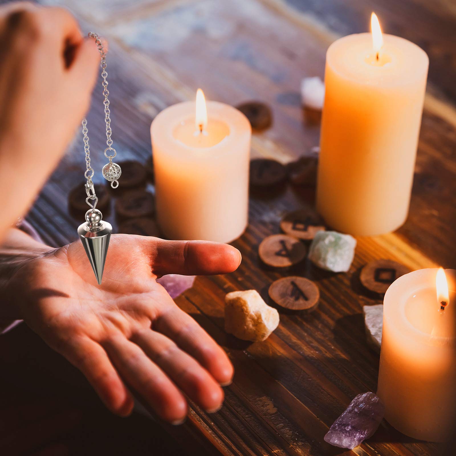 Jet 4 Isis Copper Pendulum - Dowsing, Healing, Chakra Balancing & Meditation Tool With Pouch