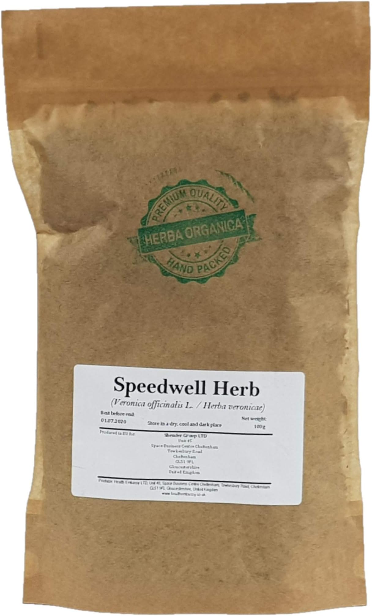 Herba OrganicaSpeedwell Herb - Veronica Officinalis L - Herbal Tea (100g)