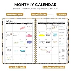 Planner 2025-2026, Monthly and Weekly Calendar