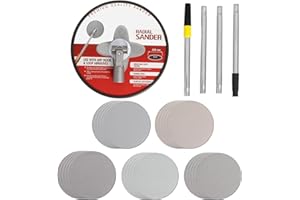 Wall Sander for Painting,9 inch Drywall Sander with Extension Pole for Wall Cleaning and Polishing,360 Circular Radial Sander