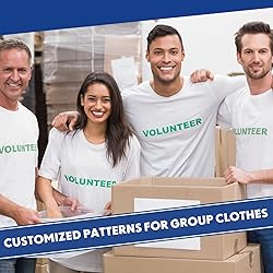 Handepo 6 Pcs Men Sublimation Blank T Shirt White