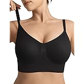 GEWIMO Bralettes for Women with Support Comfortable Bras No Underwire Seamless Everyday Bras