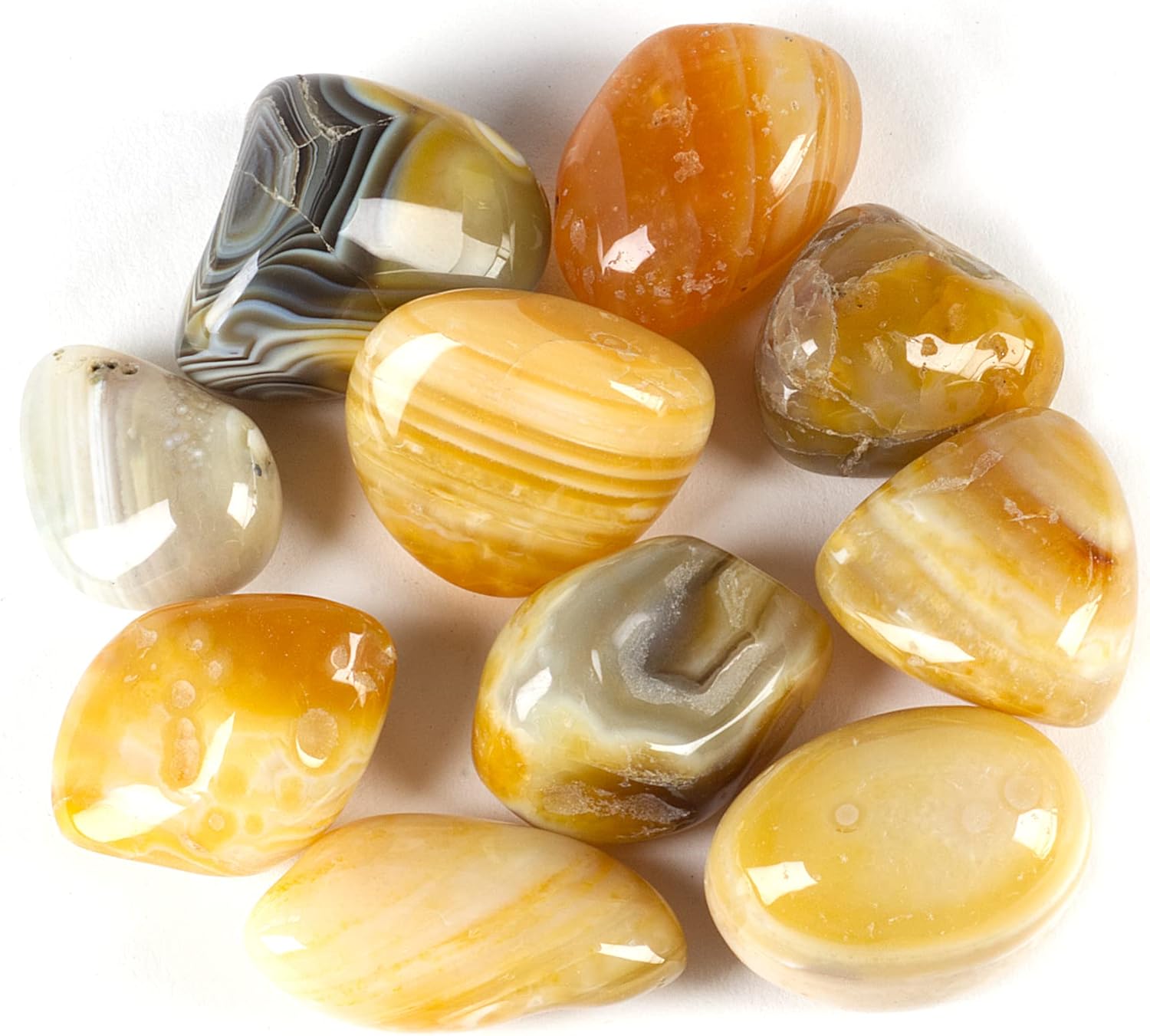 Indoor Fountains & Accessories - Cherry Tree Collection 1/2 Pound Tumbled Polished Stones | 1/2
