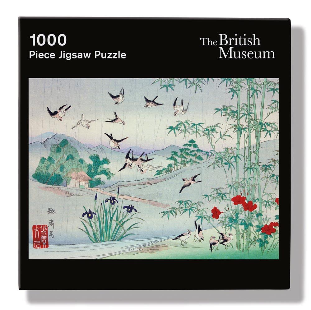 The British Museum Sparrows and Bamboo in the Rain 1000 Piece Jigsaw Puzzle