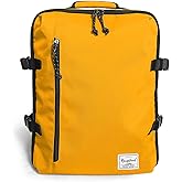 Rangeland Lightweight Under-seat Backpack for Clothes Travel Overnight Women Men, 15.6 Laptop Minimalist Backpack, Stylish and Casual, Papaya