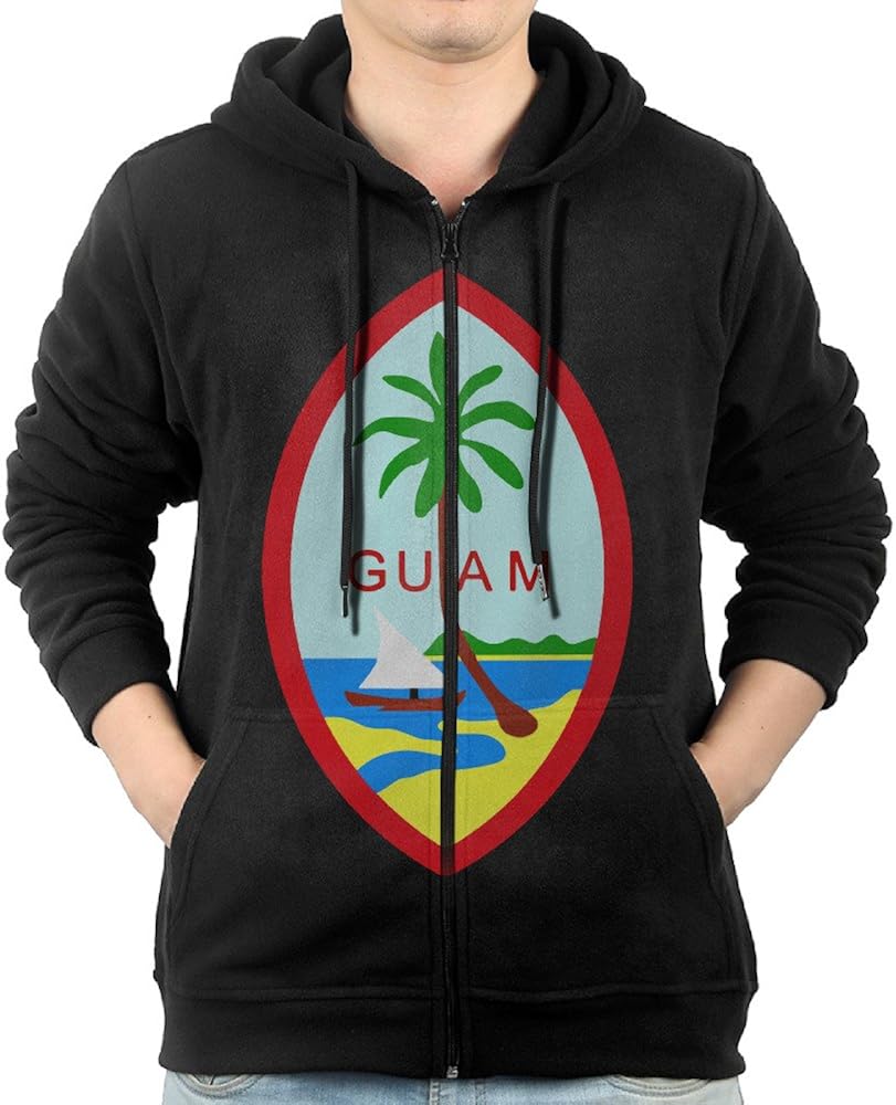 Men's Unique Guam Summer Island Hooded Sweatshirt. Amazon.ca Clothing