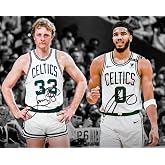 Larry Bird Jayson Tatum Signed Photo Autograph Print Wall Art Home Decor