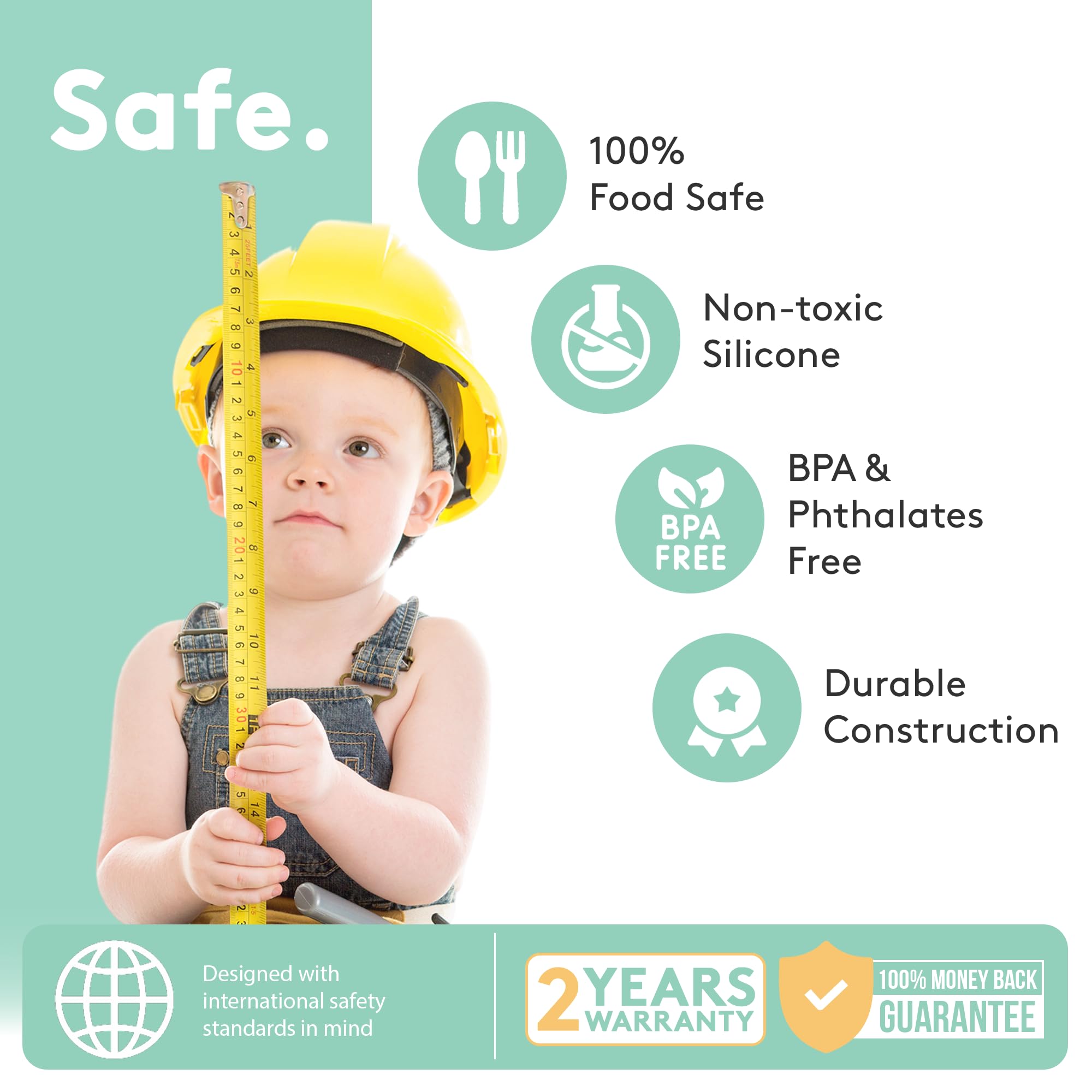 ROKA HARNESS Wipe Clean Silicone Harness for Stokke Tripp Trapp - Replacement Straps for Baby Wooden Highchairs