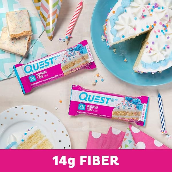 QUEST NUTRITION BIRTHDAY CAKE PROTEIN BAR, 2.12 OZ