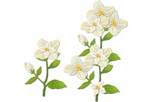 XMZZMX Gardenia Flower Metal Cutting Dies for Card Making, Paper Embossing Die Cuts Kit Templates, Storage Pockets Supplies, Photo Frame Album DIY Scrapbooking Stencils Sets