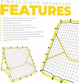 Football Master Rebounder Net 100x100 cm Multi Skill Training Aid Adjustable view 2