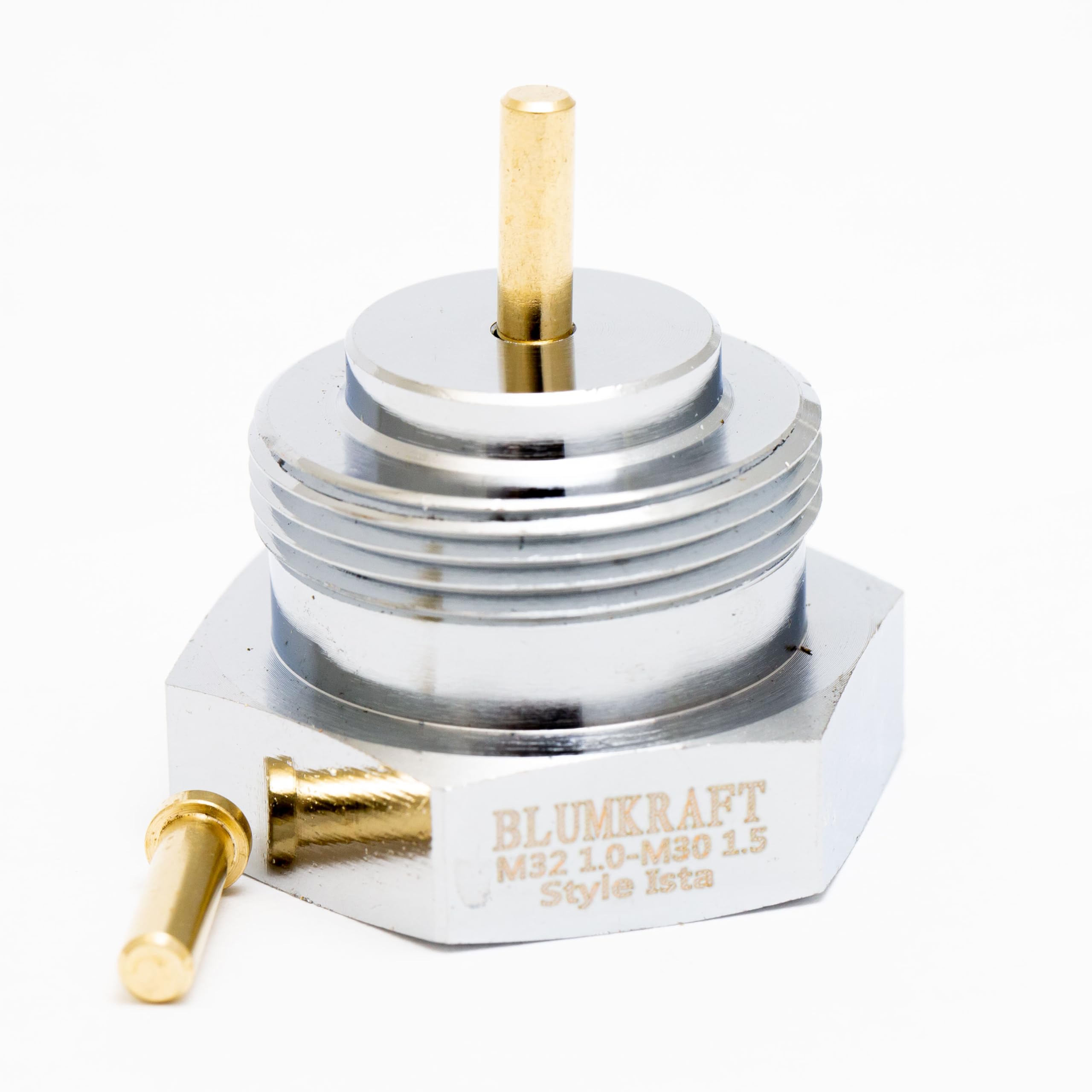BLUMKRAFT Radiator Adapter ISTA Fitting M32x1 to M30 x 1.5 for Thermostat/Thermostatic Head M30x1.5 Male