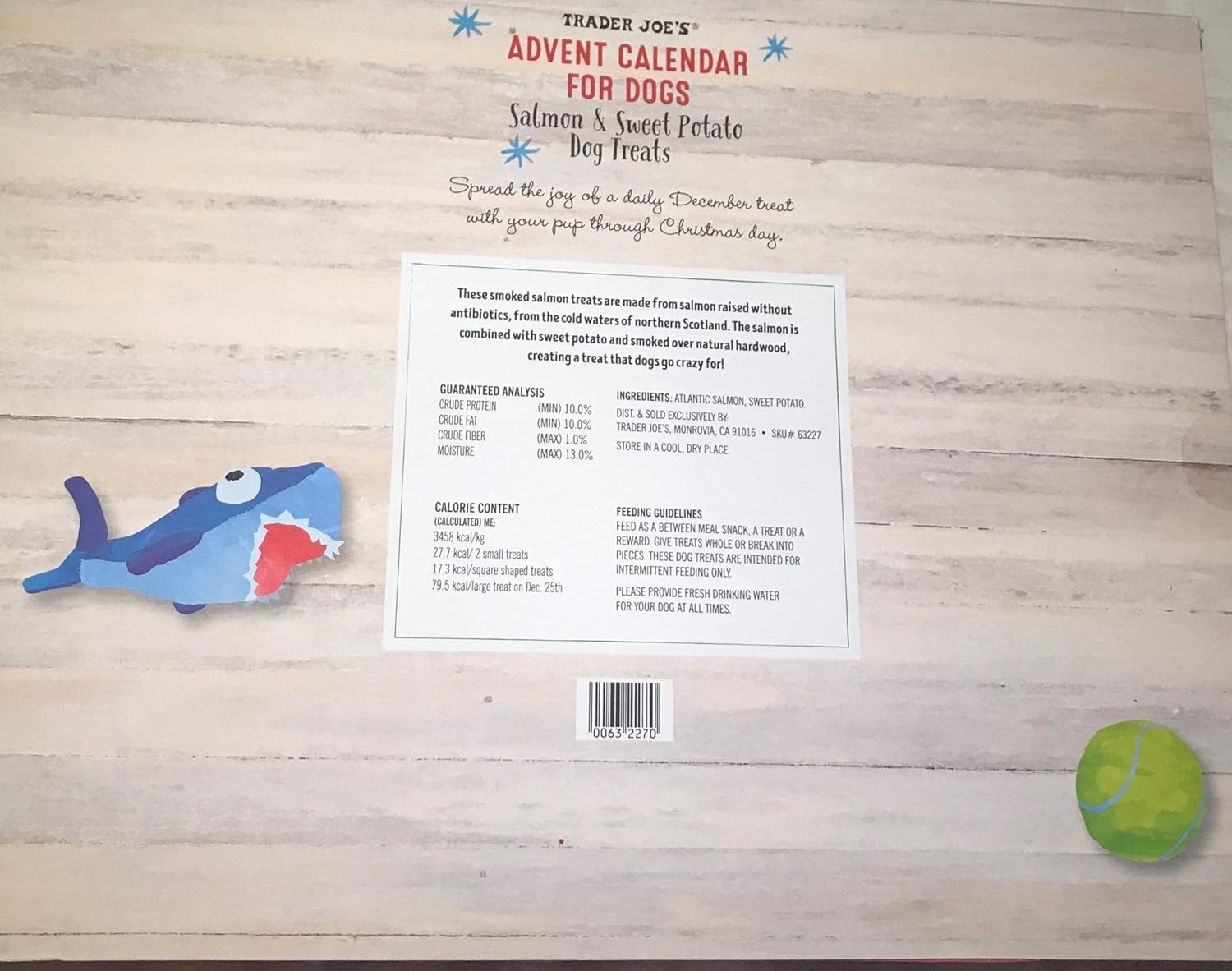 dog treat advent calendar trader joe's