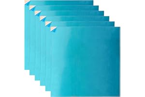 ZEONHEI 6 Pack 6 x 6 Inch Pure Copper Sheet, 22 Gauge(0.03") Copper Sheet Metal, Copper Plates for Crafts, Repairs, Enameling