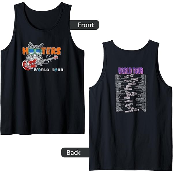 Amazon.com: Hooters World Tour T-Shirt : Clothing, Shoes & Jewelry