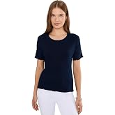 NIC+ZOE Petite Ruffle Trim Sweater Tee