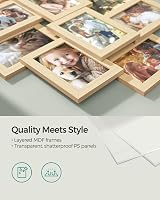 SONGMICS Collage Picture Frame 10 Openings 4x6 Natural Beige RPF020N01 view 3