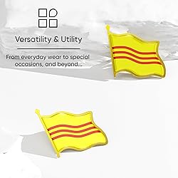 South Vietnam Flag Lapel Pin - Enamel Metal