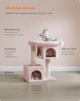 Feandrea Cat Tree Tower 84 cm Large Cat perch 56x40 cm 2 Caves PCT061P01V1 view 4