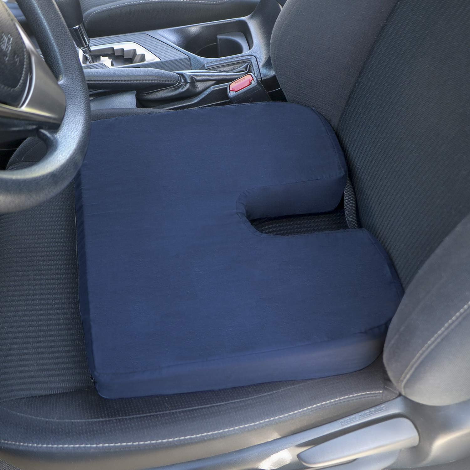 Coccyx Cushion for Lumbar Support, Navy: Health & Personal Care