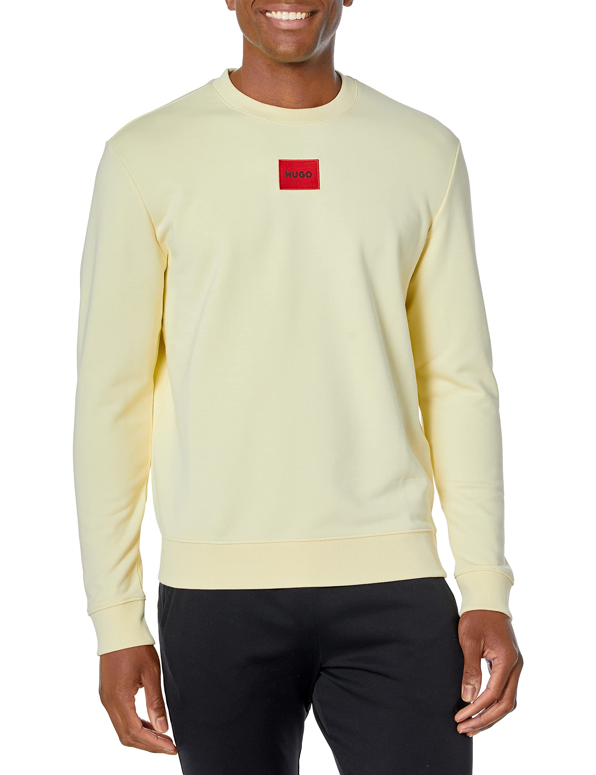 HUGO Regular Fit Square Logo Jersey Sweatshirt