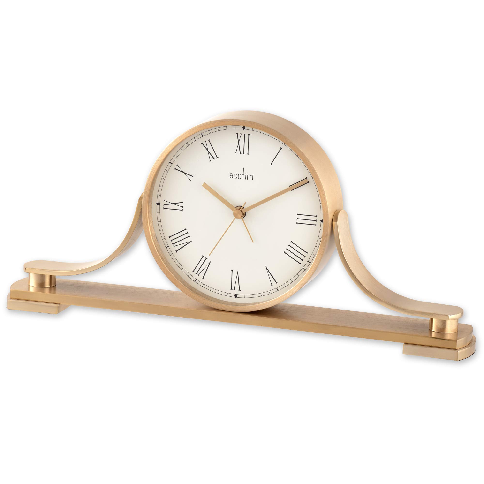 Acctim Wardley 37118 Brass Effect Metal Table Clock
