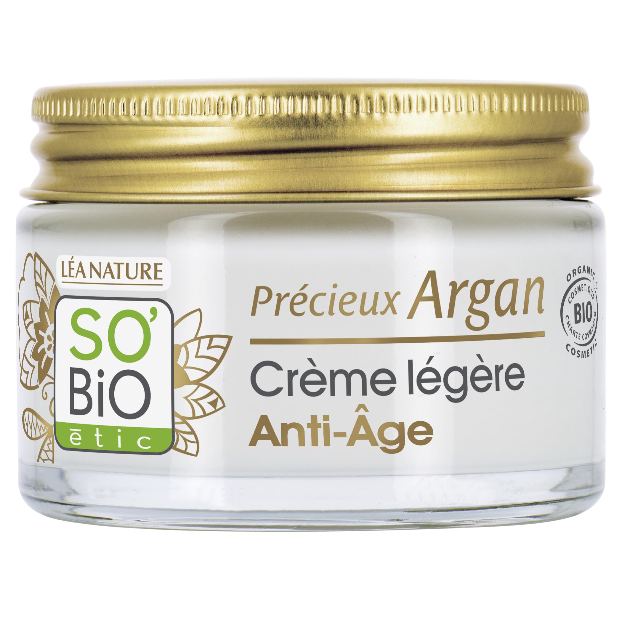 SO'BiO étic Précieux Argan Cosmos Organic Anti-Aging Light Day Cream, 50 ml