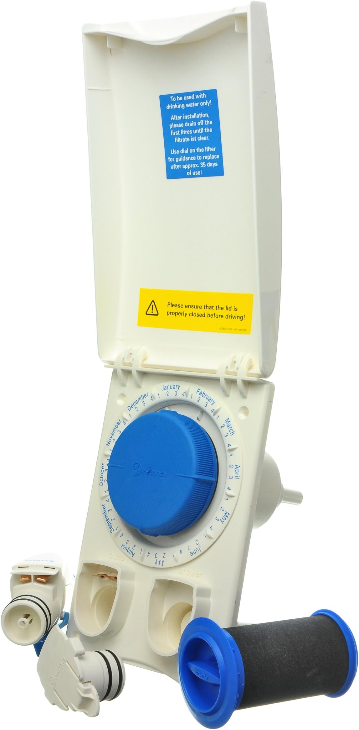 Truma Ultraflow Filter Water Inlet Housing Conversion Kit - Ivory